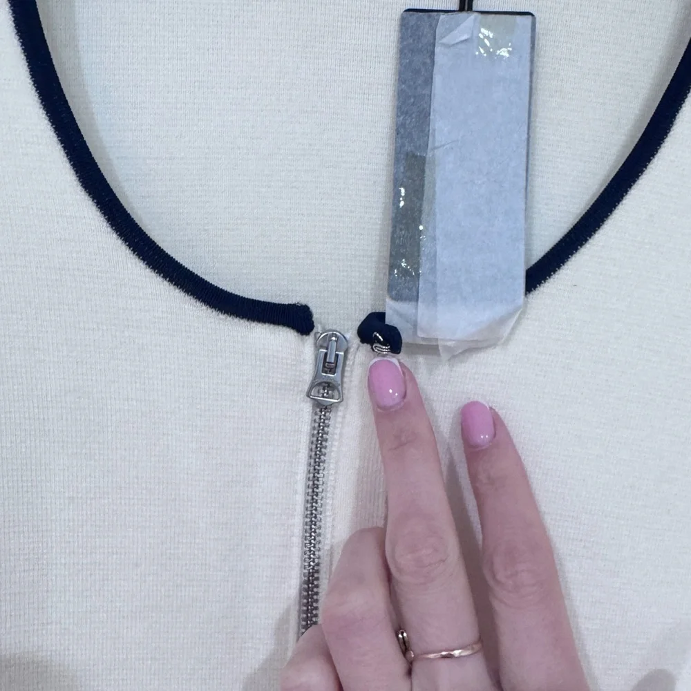 NWT $398 RAG & BONE Ella Wool-Blend Front-Zip Cardigan in XS - Picture 5 of 12